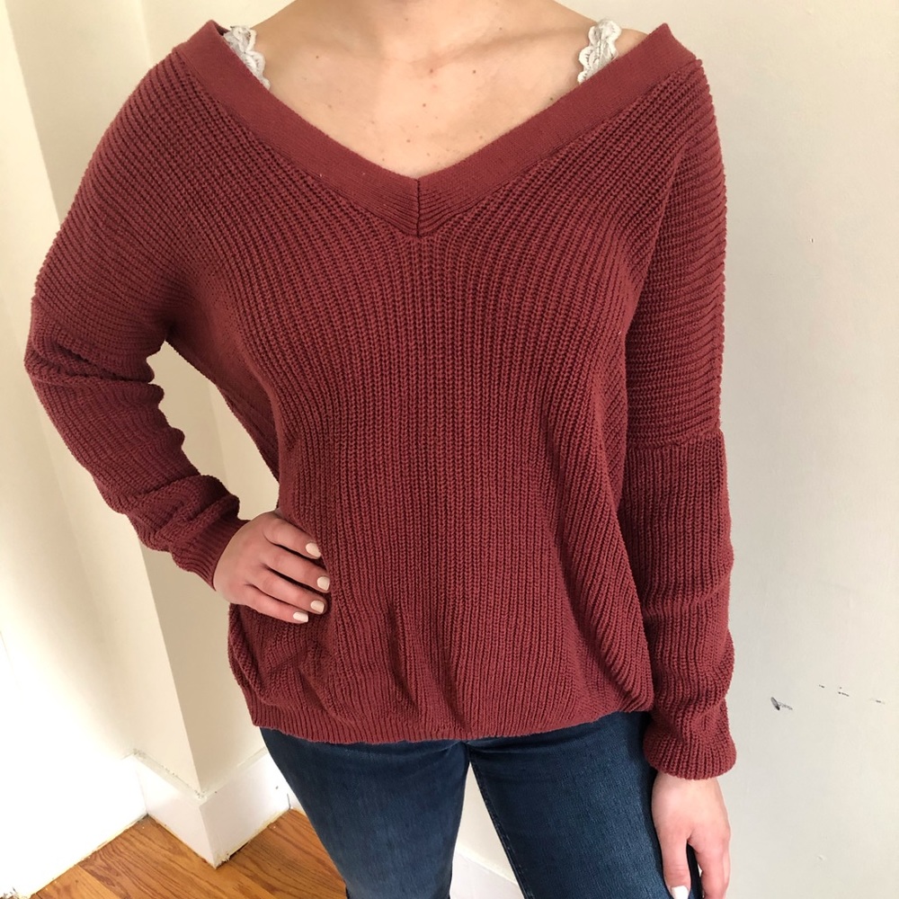 TOBI Tie Back Sweater